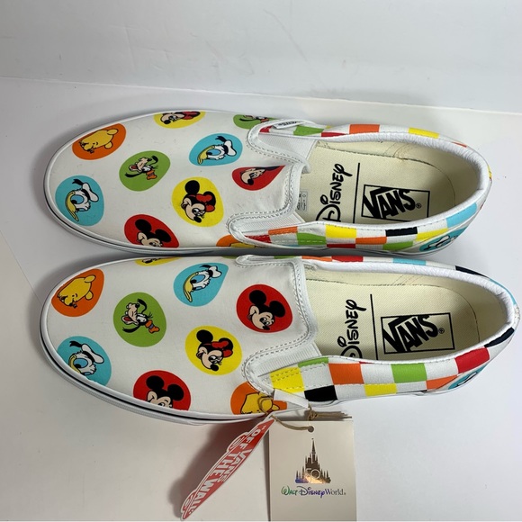 NIB. Disney Vans Sneakers. Adult Size 10. new with tag in box - Picture 8 of 12